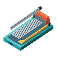 Paper Cutter 3D Illustration