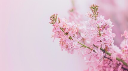 Pale pink fresh background offers a delicate and inviting visual. A soft and charming backdrop that brings a touch of elegance