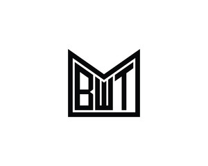 BWT Logo design vector template. BWT
