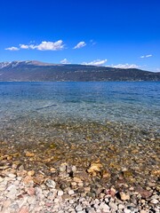 Panoramic view from Lake Garda, italy