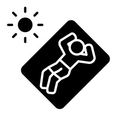 Sunbathing Icon