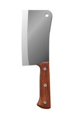 Meat Clever Kitchen Knife Realistic illustration
