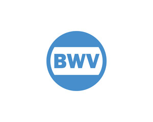BWV logo design vector template. BWV