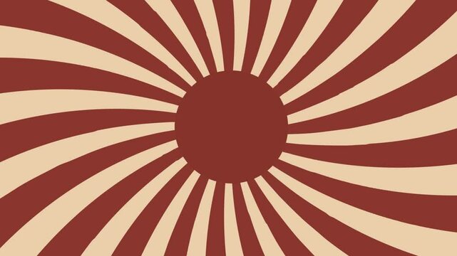 Vintage Style Sunburst Background animation. Retro and Festive Vibe. For Video Opening, Commercials and other purpose