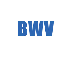 BWV logo design vector template. BWV