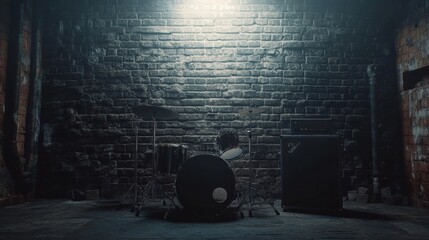 Blank Mockup Template for Metal Music Day for Advertisement in Social Media Background about Rock-nr-oll