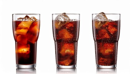 Cola on white background isolated. Beverage. Drink.