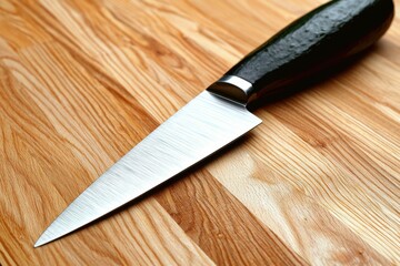 Stylized 3D Illustration of a Cucumber and Knife