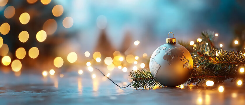 Celebrate global unity with festive decorations and lights