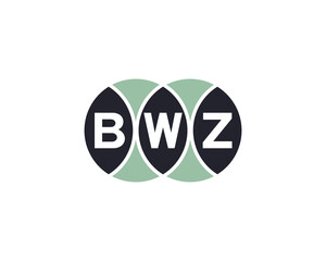BWZ logo design vector template. BWZ