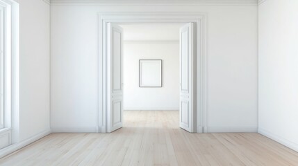 Fototapeta premium Bright and Open Minimalist Interior Space