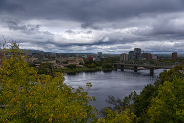 Fototapeta premium Ottawa River from Parliament Hill
