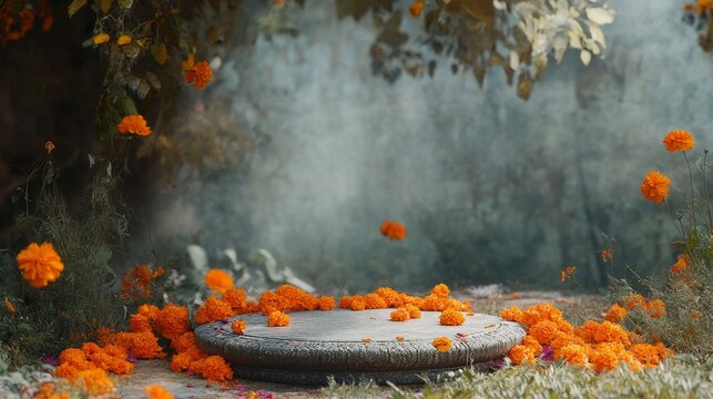 banner background for national Govardhan puja day blank mockup template for advertisement purpose