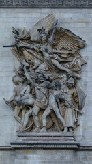 Arc de Triomphe, Paris landmark, historic monument, French architecture, Champs-&Eacute;lys&eacute;es, Napoleonic wars memorial, Paris tourism, iconic structure, eternal flame, victory arch