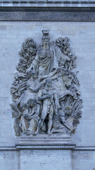 Arc de Triomphe, Paris landmark, historic monument, French architecture, Champs-&Eacute;lys&eacute;es, Napoleonic wars memorial, Paris tourism, iconic structure, eternal flame, victory arch