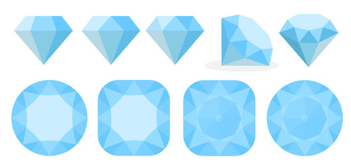 Diamonds Jewelry Models Vector