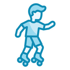 Rollerblading Icon
