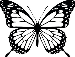 Butterfly silhouette vector art design 
