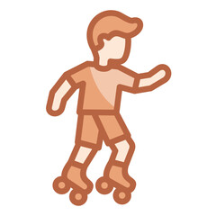 Rollerblading Icon