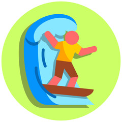 Surfing Icon