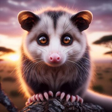 Opossum Portrait