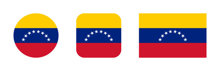Venezuela flag icon set
