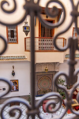 Metalwork in Fez Riad