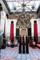 Courtyard of Dar in Fez Morocco