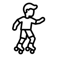Rollerblading Icon
