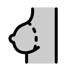 surgical stitches icon with duotone style, perfect for user interface projects