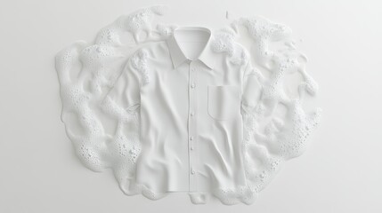 White Shirt on a Soft White Background
