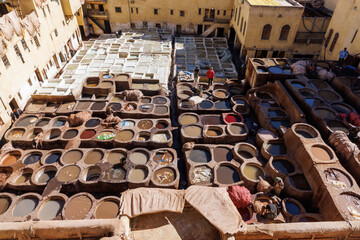 Chouara Tannery in Fes Morocco