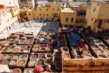 Chouara Tannery in Fes Morocco
