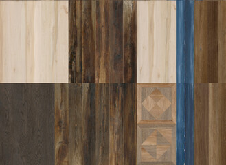 Creative patchwork wood wooden pattern mixed for ceramic wallpaper design
