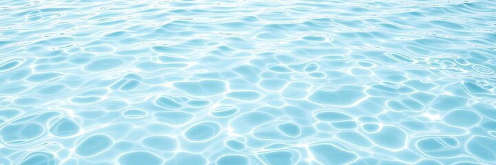 Crystal clear water ripples creating a mesmerizing pattern on a pure white background, purity, abstract