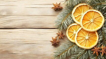 Beautiful Arrangement of Dried Orange Slices.