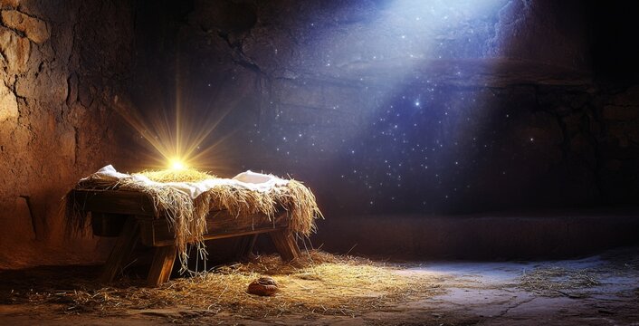The scene captures a moment of profound expectation and faith.