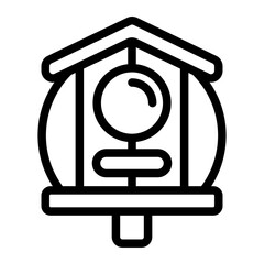 Bird Feeders Line Icon