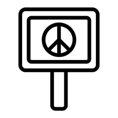 Board Peace Line Icon