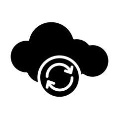 Cloud Backup Solid Icon