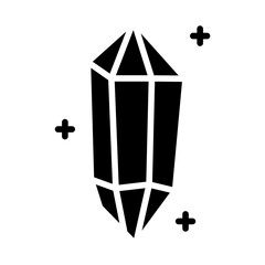 Magic Crystal Solid Icon