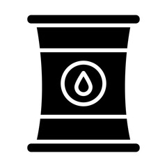 Oil Tank Solid Icon