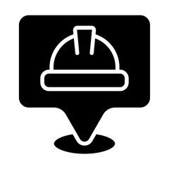 Safety Helmet Solid Icon