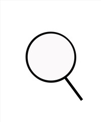 Image Search interface icon black line on white background