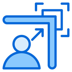 Scalability Blue Icon