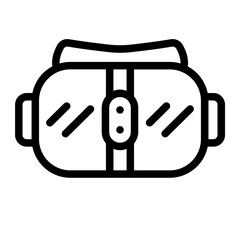 VR Headset Line Icon