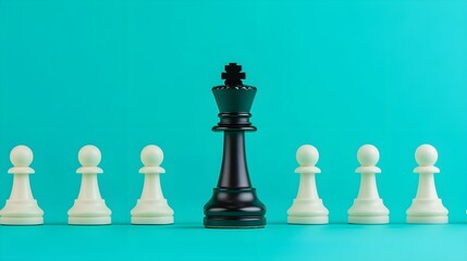 Black King Chess Piece Leadership