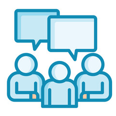Obraz premium Community Dialogue Icon