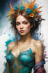 Exotic young woman