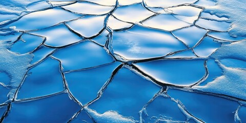 Icy River Reflections